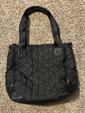 Cynthia Rowley Black Quilted Travel Bag